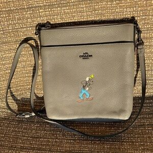 Coach x Disney Goofy Gray Crossbody Bag